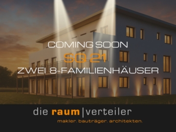 Sonnenquartier SQ21 – zwei exklusive 8 Familienhäuser – Noch heute melden und vormerken lassen!, 83052 Bruckmühl, Mehrfamilienhaus