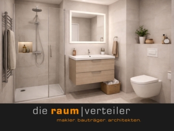 SQ21 NEUBAU | Kapitalanlage – Bruckmühl Zentrum, 2-Zimmer OG, Balkon, Tiefgarage, Aufzug, Keller, 83052 Bruckmühl, Etagenwohnung