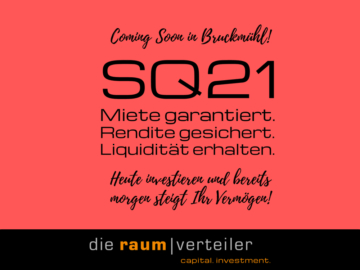 SQ21 | NEUBAU Kapitalanlage, Mietgarantie, starke Rendite – Noch heute melden und vormerken lassen!, 83052 Bruckmühl, Wohnung