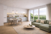 Visualisierung - Moderne 3-Zimmer-Neubauwohnung im 1. OG – Balkon, Tiefgarage & Fahrstuhl