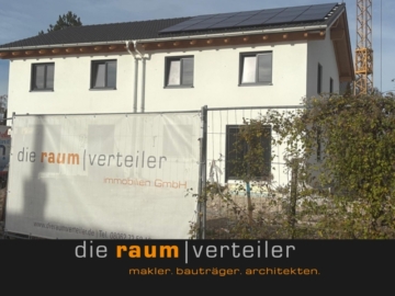 die raumverteiler wohnbau GmbH: sonnige Neubau-DHH mit 4+1 Zimmern, Südgarten, Baubeginn erfolgt !, 83052 Bruckmühl, Doppelhaushälfte