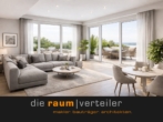 Visualisierung - SQ21 NEUBAU | Kapitalanlage – Bruckmühl Zentrum, Penthouse, Dachterrasse, Tiefgarage, Aufzug, Keller