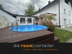 Garten m. Pool - Neuwertige Doppelhaushälfte in Bad Aibling, ca. 115 m² Wohnfläche + 15 qm Nfl. und 286 qm Grundst.